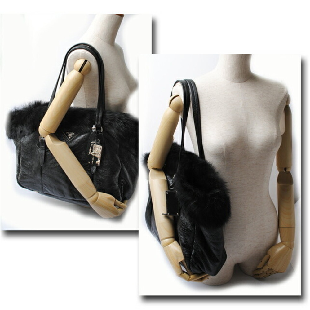 Prada Tote Bag Montone Bag Black - Picture 4 of 5